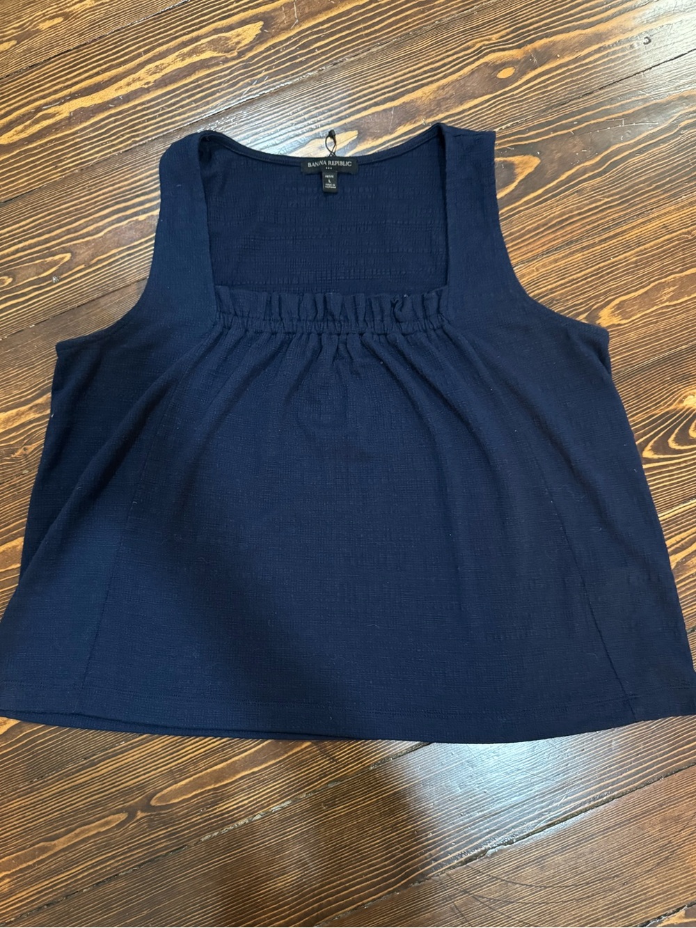 Banana Republic Navy Square Neck Tank